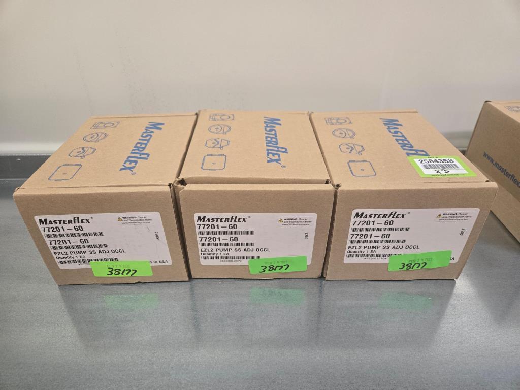 Actual lot photo: Lot 1047 — MasterFlex-Cole Parmer Pump Heads
