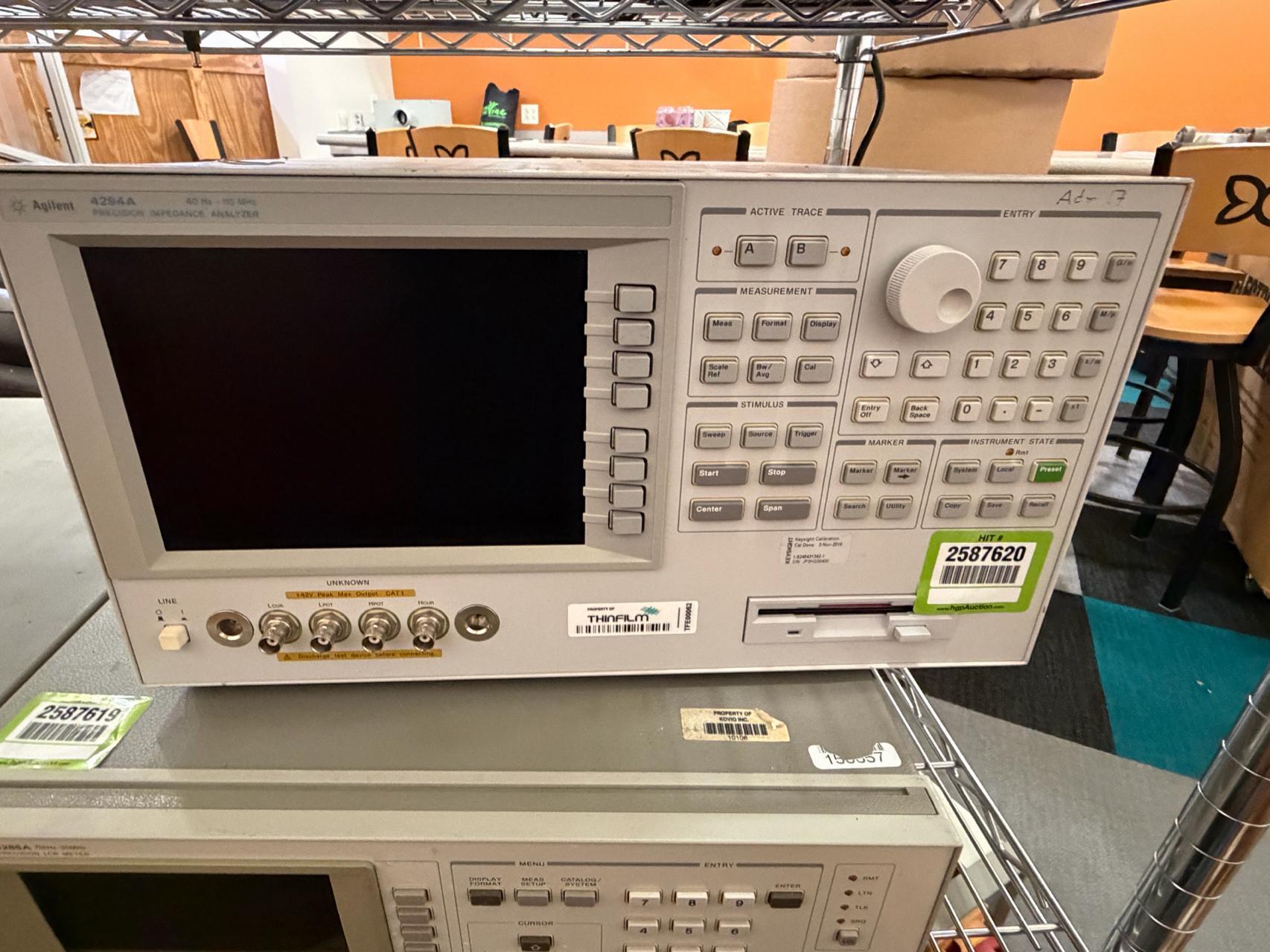 Actual lot photo: Agilent 4294A Precision Impedance Analyzer