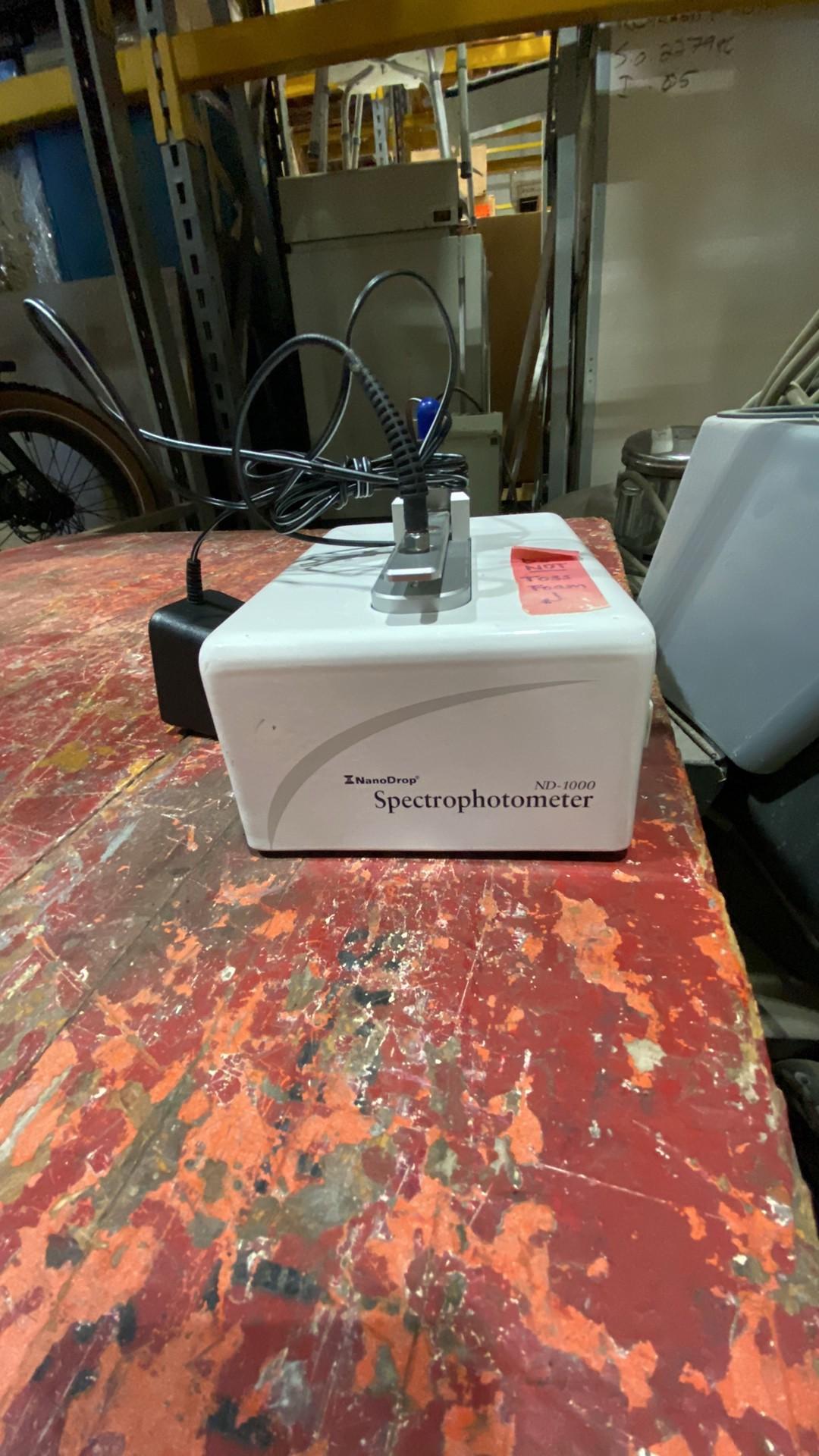 Actual lot photo: NanoDrop Spectrophotometer ND 1000 (628969)